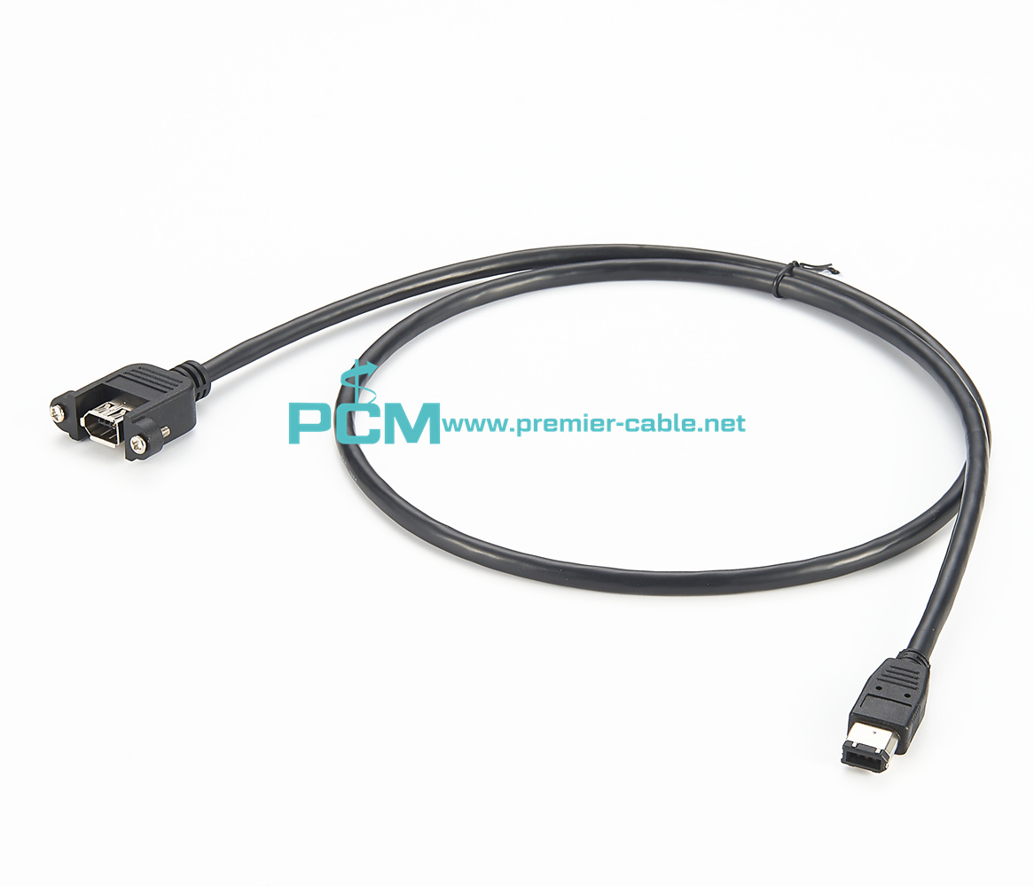 FireWire Panel Mount Extension Cable